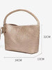 SHINE Woven Tote Bag for Women Large Capacity High-End Sense Portable Shoulder Bucket Bag