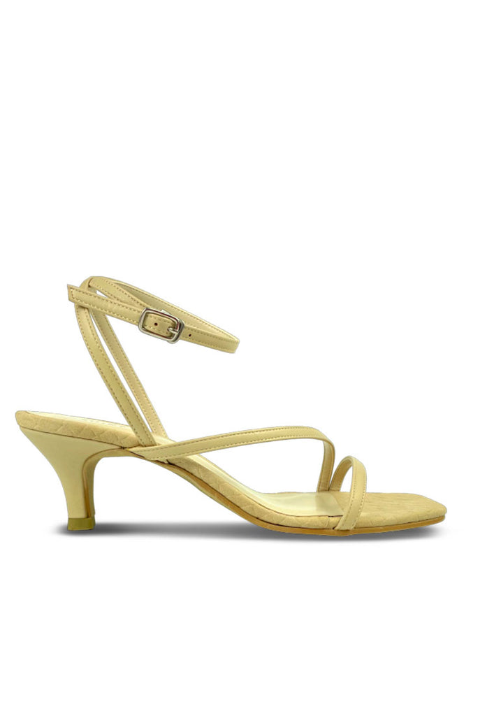 HEELED SANDALS WITH CROSSOVER STRAPS