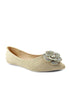 Glitter flower embellished Ballet flats