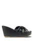 Knotted Puffy Sandals Platform Wedge