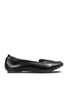 hollow out pu leather square-toe loafers