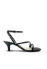 HEELED SANDALS WITH CROSSOVER STRAPS