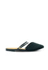 Canvas Pointed Flats with Cross Strap