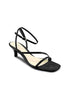 HEELED SANDALS WITH CROSSOVER STRAPS