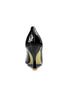 Glossy PU leather pointed toe pumps