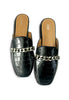 Chain Loafers Slip-On Flat Mules