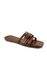 Strappy PU leather Padded Flat Sandals