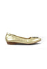 Metallic diamond Buckle Ballet Flats