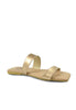 Double Strap PU leather Padded Flat Sandals