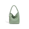 SHINE Woven Tote Bag for Women Large Capacity High-End Sense Portable Shoulder Bucket Bag