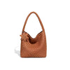 SHINE Woven Tote Bag for Women Large Capacity High-End Sense Portable Shoulder Bucket Bag