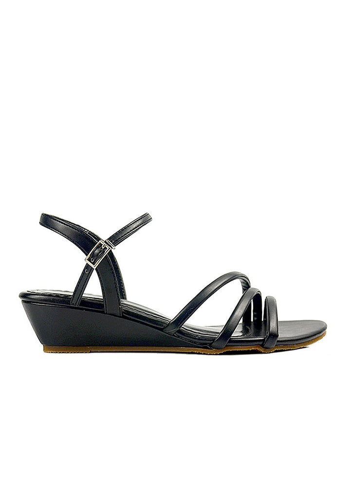 Multi-strap Open Toe Wedge