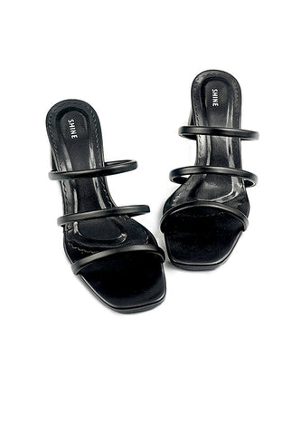 Open Toe Block Heeled Strappy Sandals