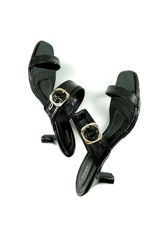 Slip On Buckle Strap Sandals