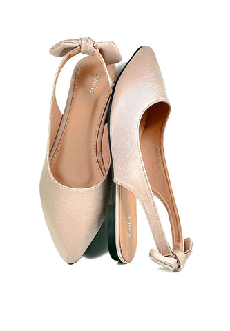 Basic Satin Sling Back Flats
