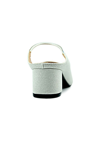 Glitter Simple Strap Buckle Mules